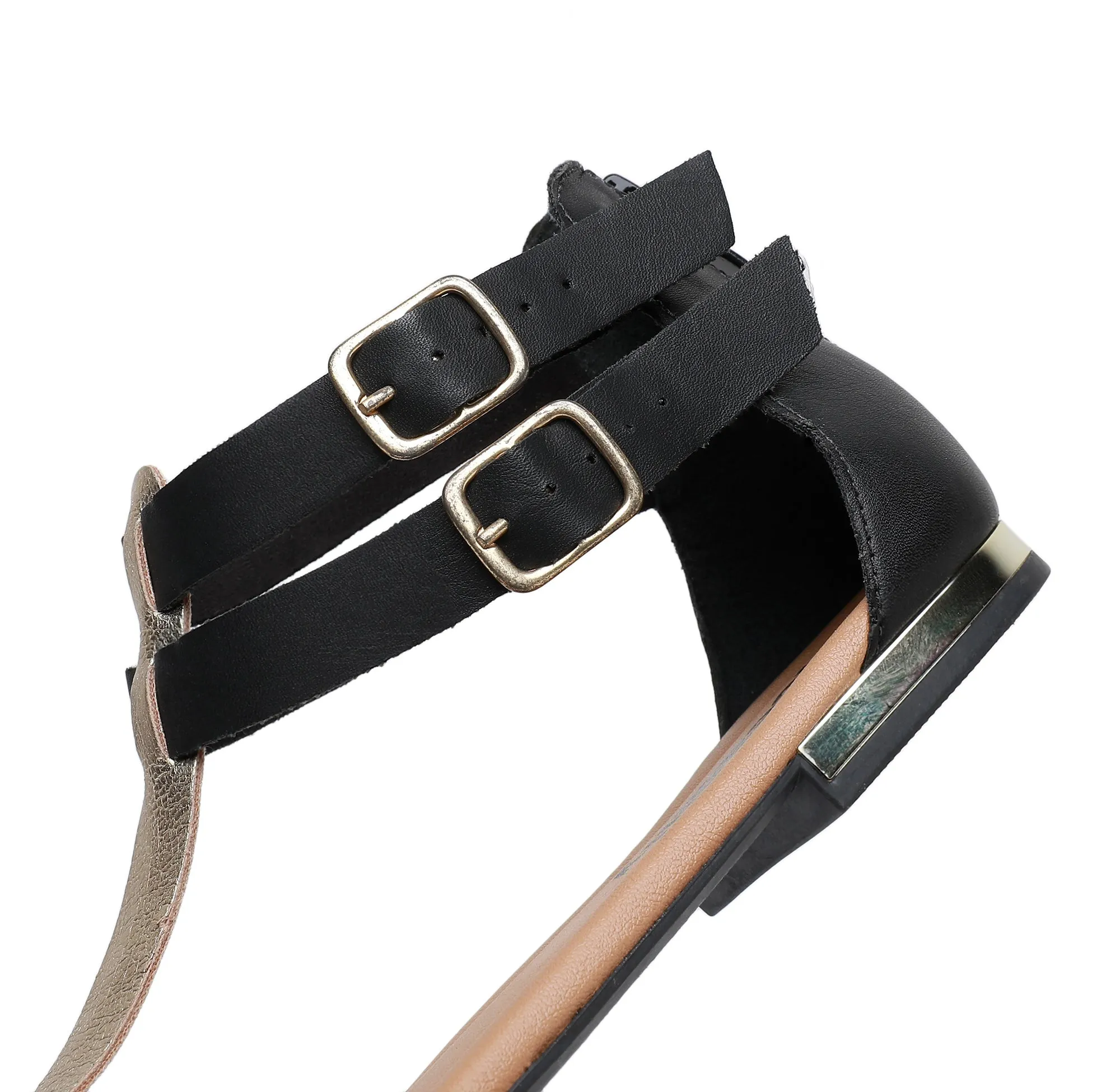 Alluring Back Straps Sandals - Gold (510.041)