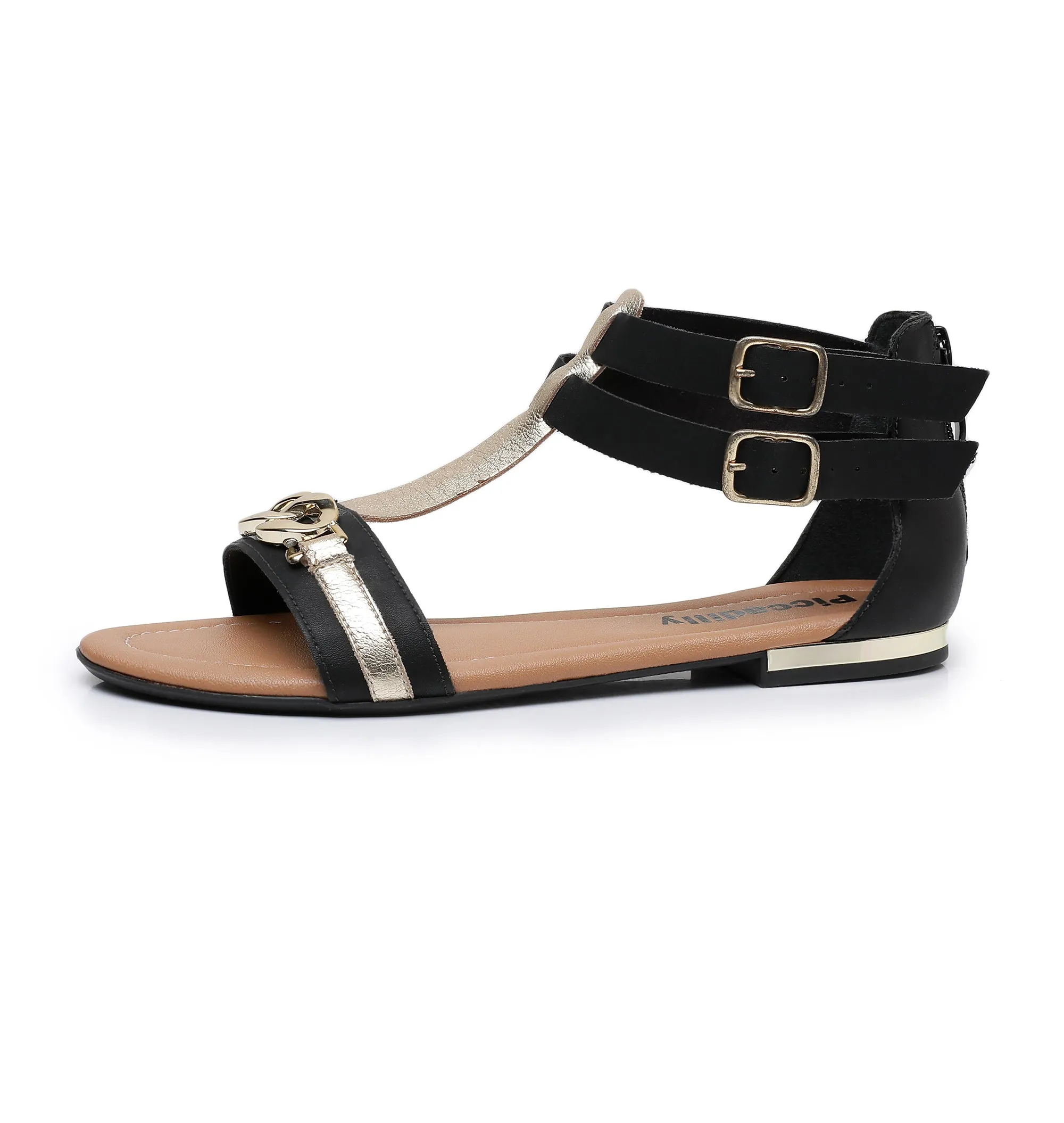 Alluring Back Straps Sandals - Gold (510.041)