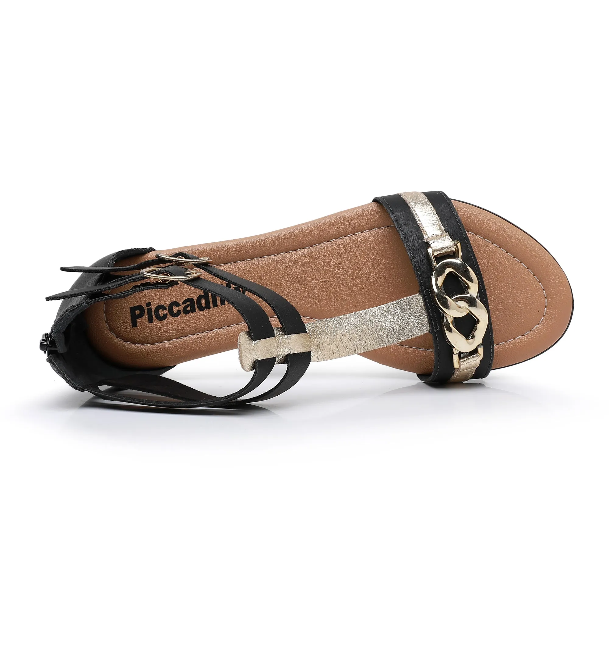 Alluring Back Straps Sandals - Gold (510.041)