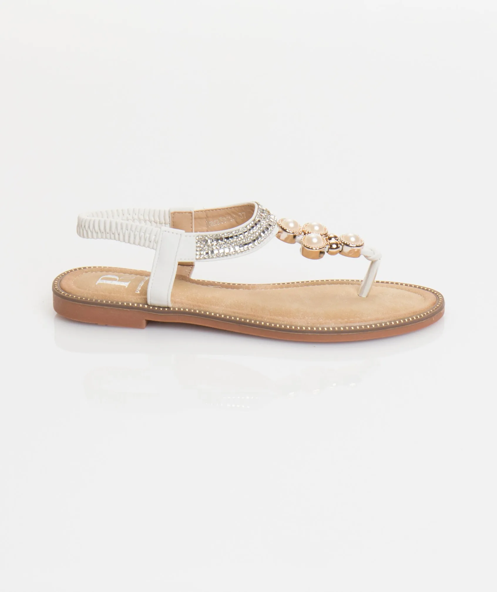 Amira Sandal - White