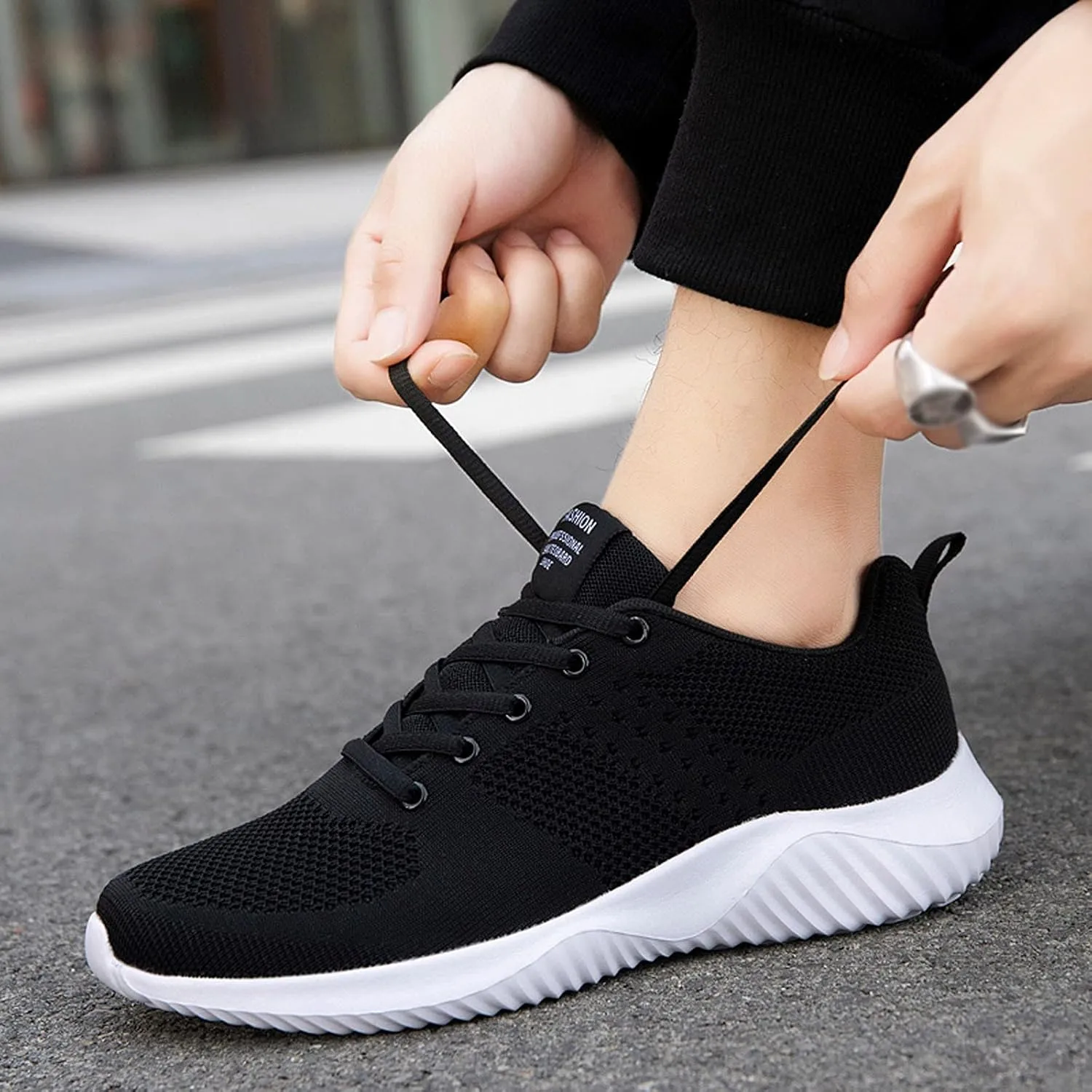 Athletic Walking Shoes for Men Lightweight Tennis Shoes Non Slip Running Shoes Comfortable Breathable Sneakers