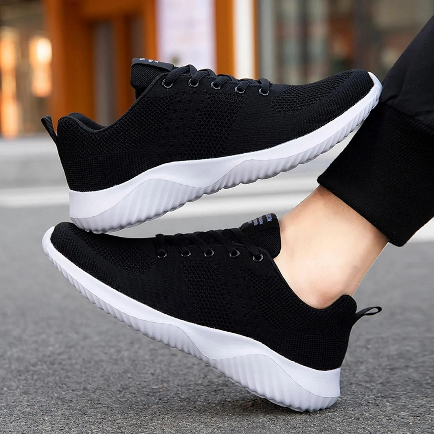 Athletic Walking Shoes for Men Lightweight Tennis Shoes Non Slip Running Shoes Comfortable Breathable Sneakers