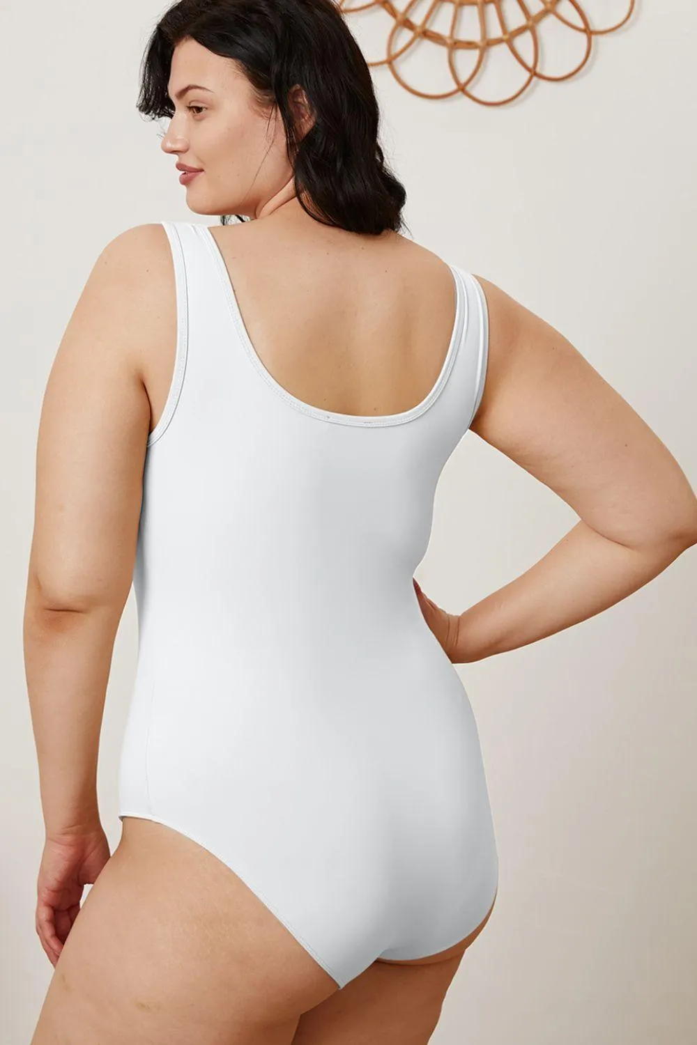 BASIC BAE Square Neck Sleeveless Bodysuit