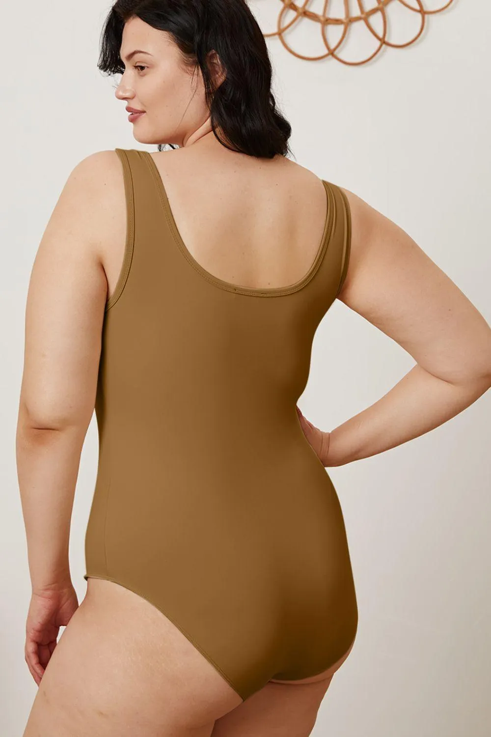 BASIC BAE Square Neck Sleeveless Bodysuit