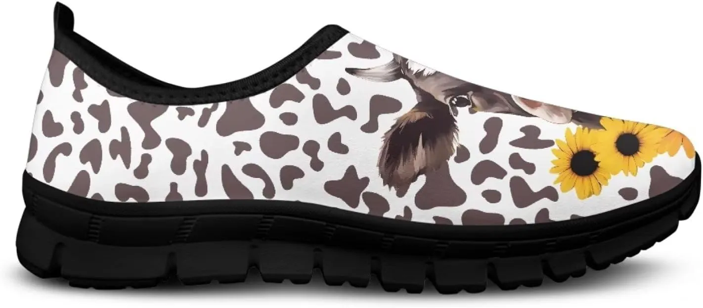 Binienty Womens Slip On Running Shoes Casual Loafers Shoes Arch Support Walking Shoes Breathable Anti Skid