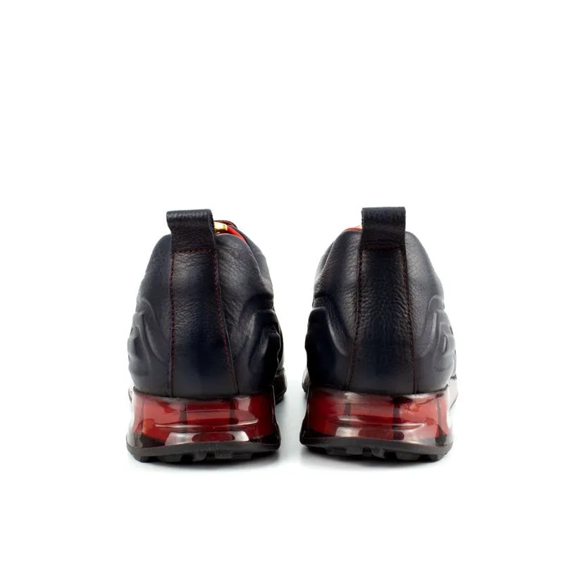 Black Patent Leather Sneakers | Platform High Sole