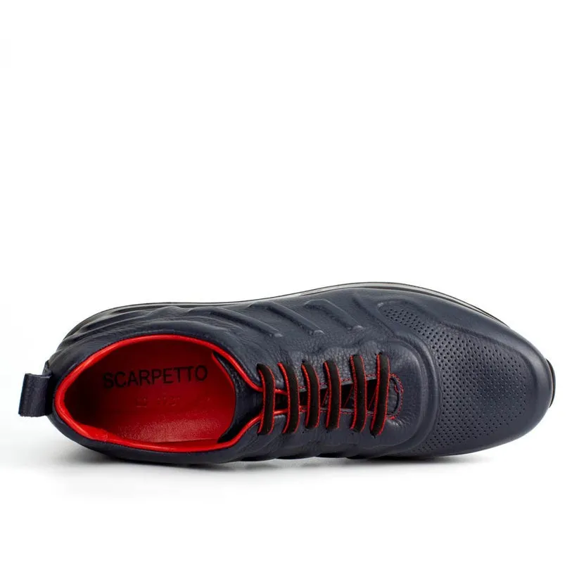 Black Patent Leather Sneakers | Platform High Sole
