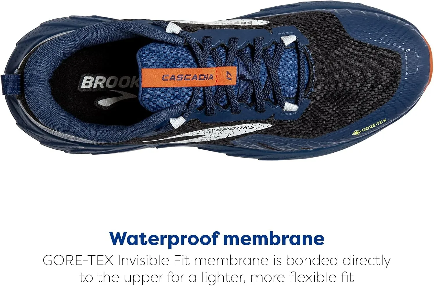 Brooks Mens Cascadia 17 GTX Waterproof Trail Running Shoe
