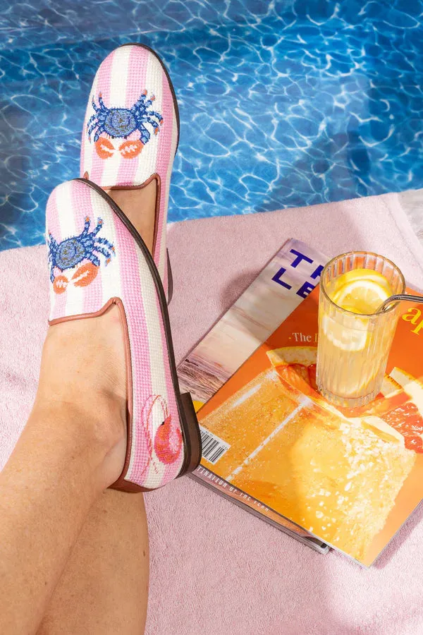 BY PAIGE - NEEDLEPOINT LOAFER IN CRAB