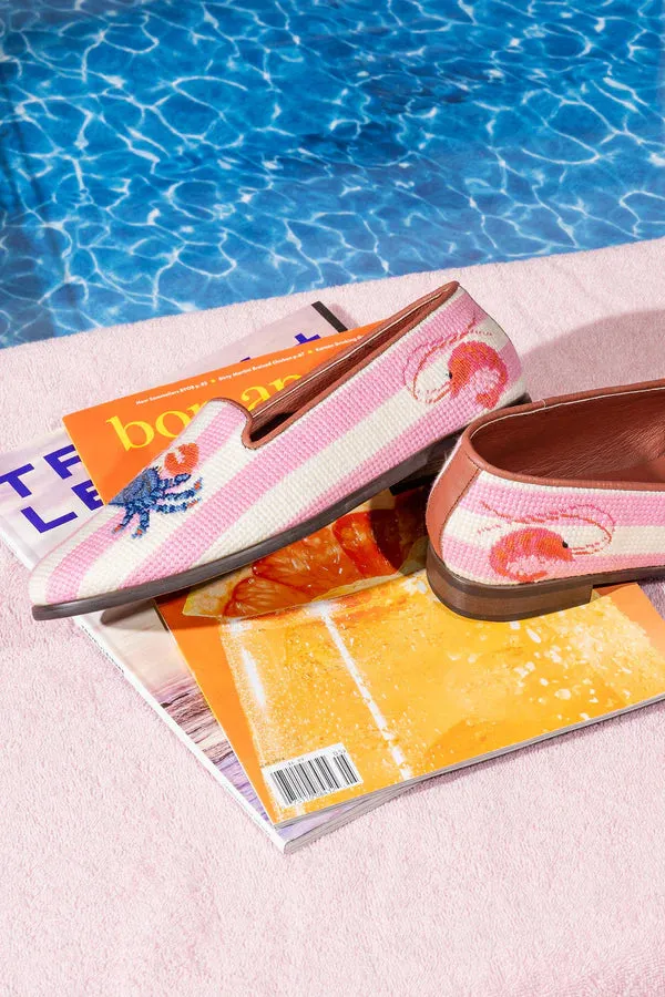 BY PAIGE - NEEDLEPOINT LOAFER IN CRAB