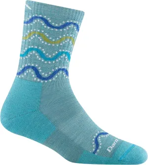 Darn Tough Vermont Womens Wandering Stripe Micro Crew Lightweight with Cushion