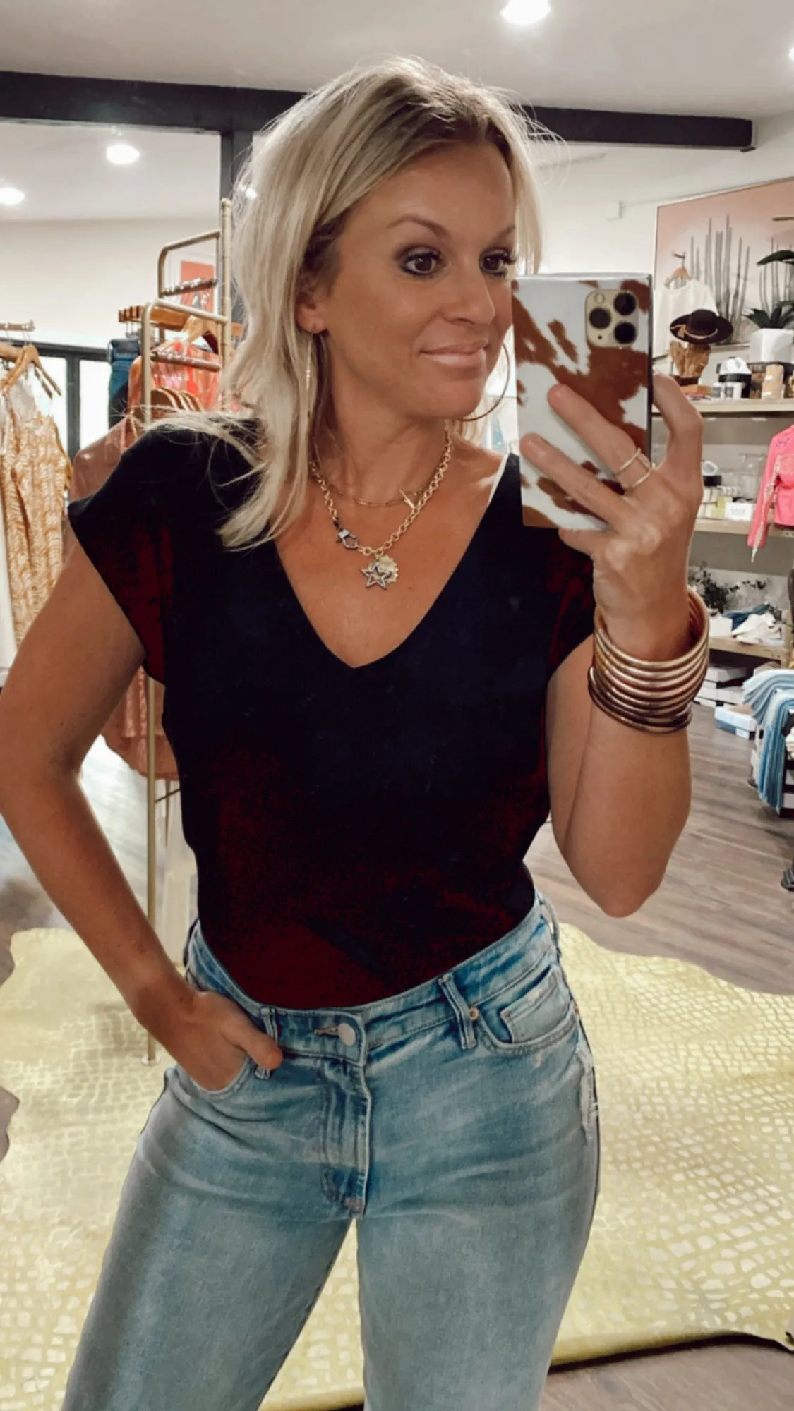 Dear John ‘Uri’ Top in Black