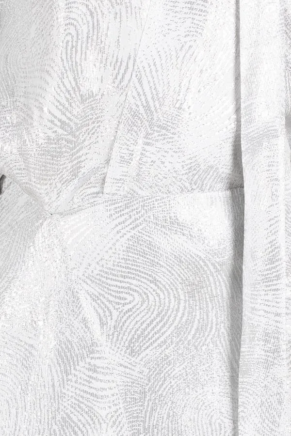 Duval Swirl Lame Gown