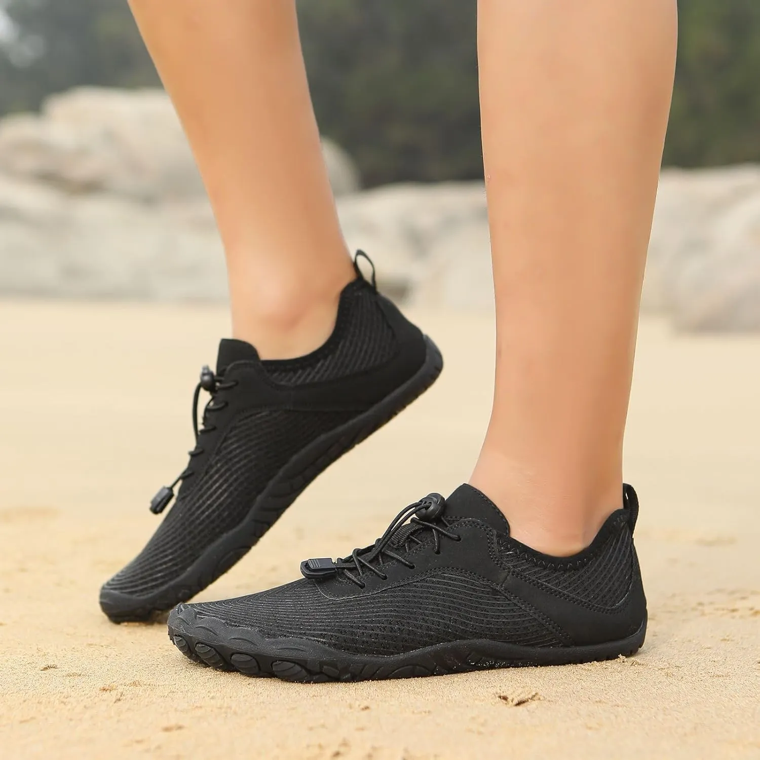 Grounded Footwear for Women Men with Neuropathy Water Shoes Quick-Dry Aqua Socks Swim Beach Barefoot Diabetic Shoes Walking Wide Toe Box Sneakers for Hike Yoga Lightweight Comfortable Breathable