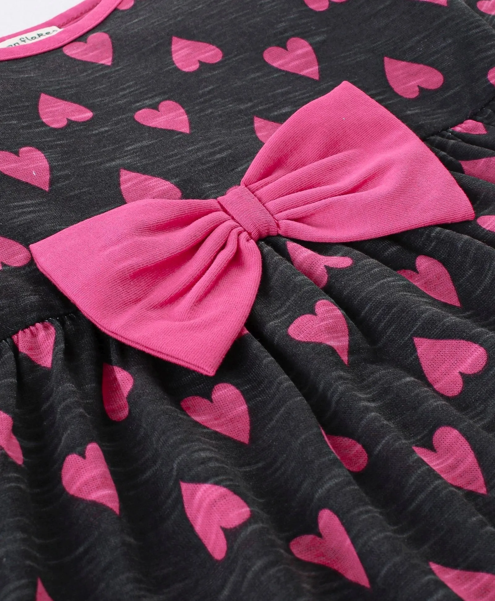 Hearts Frilled High Low Top Leggings Set