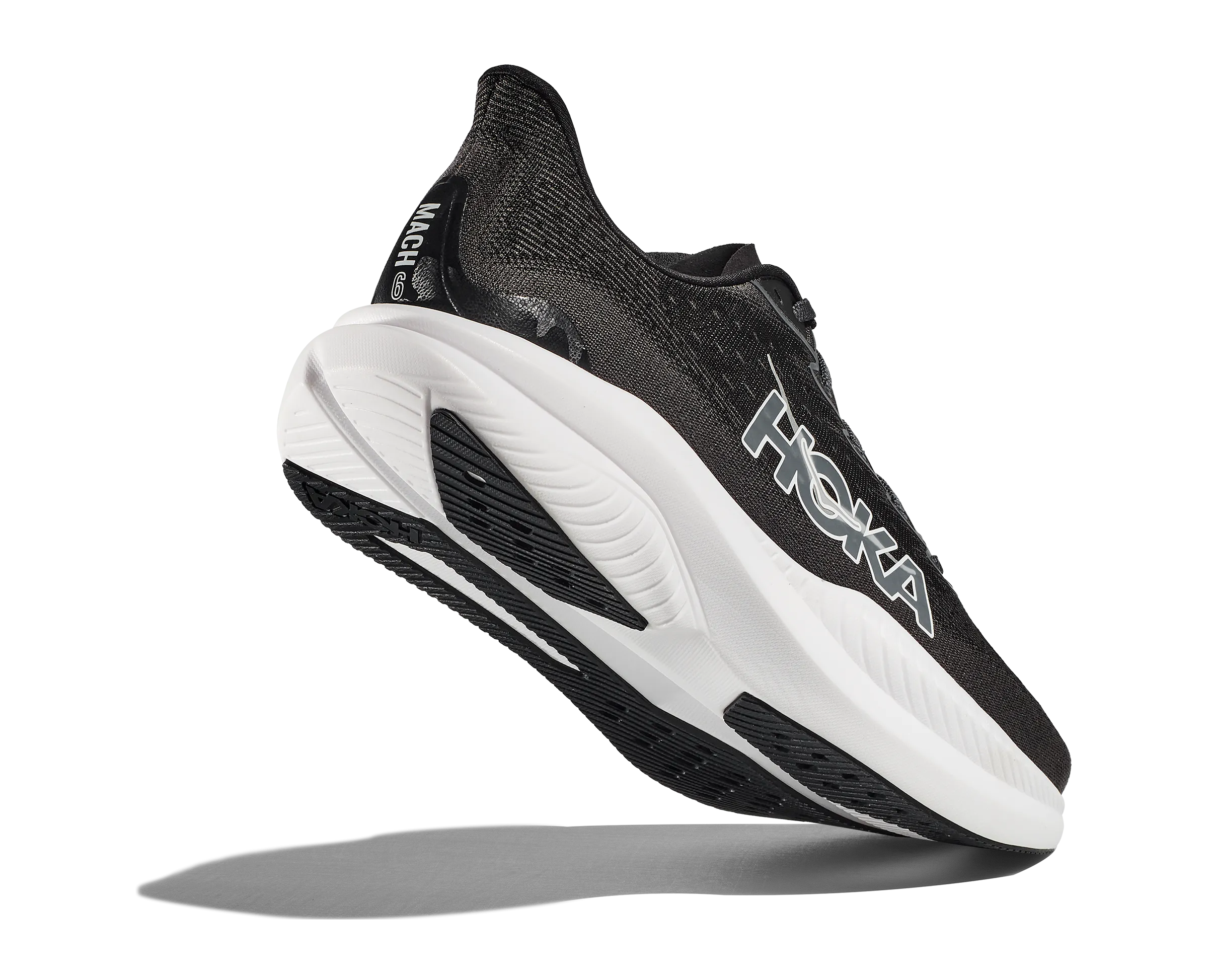 Hoka Mach 6 Wide Black White Men's
