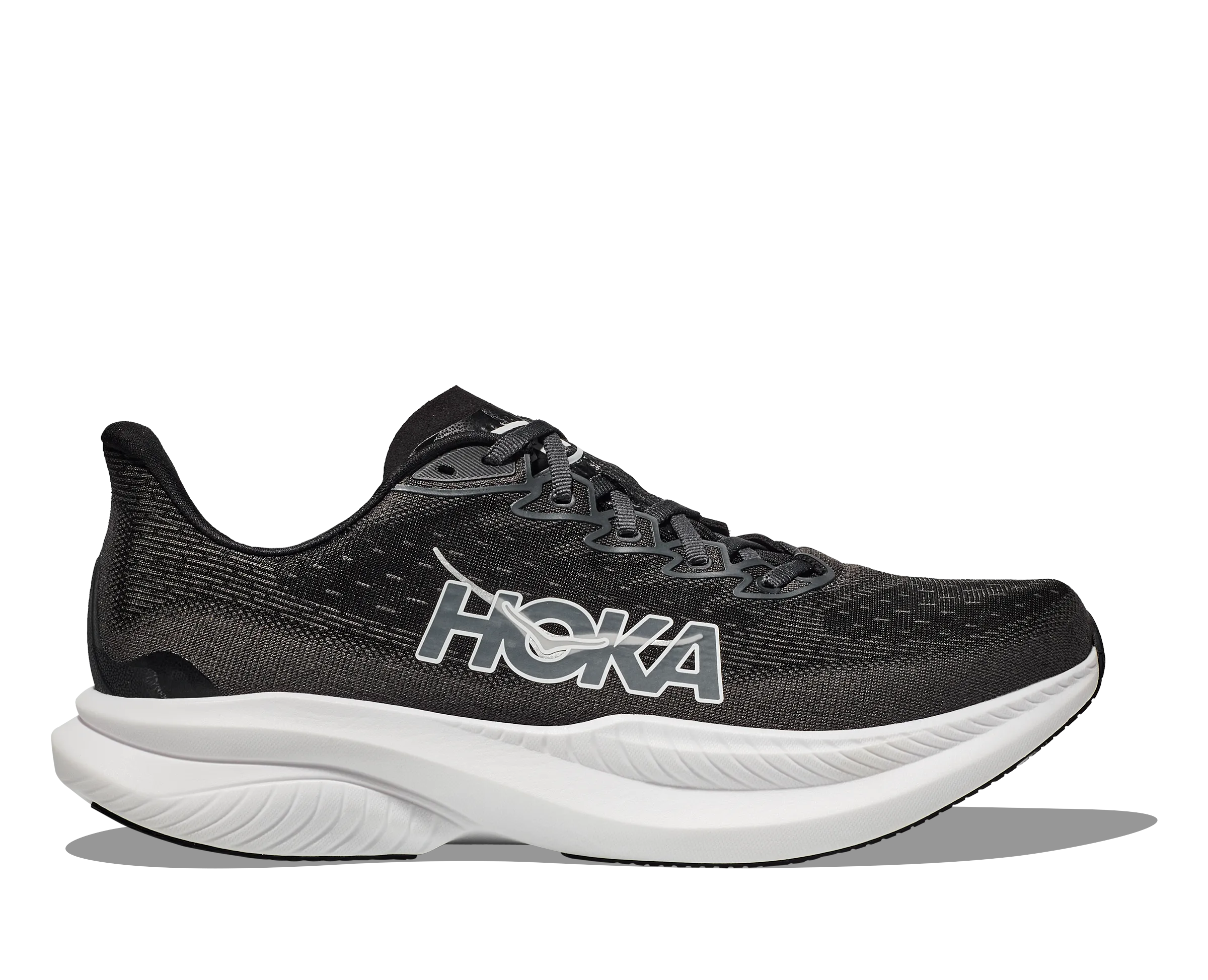 Hoka Mach 6 Wide Black White Men's