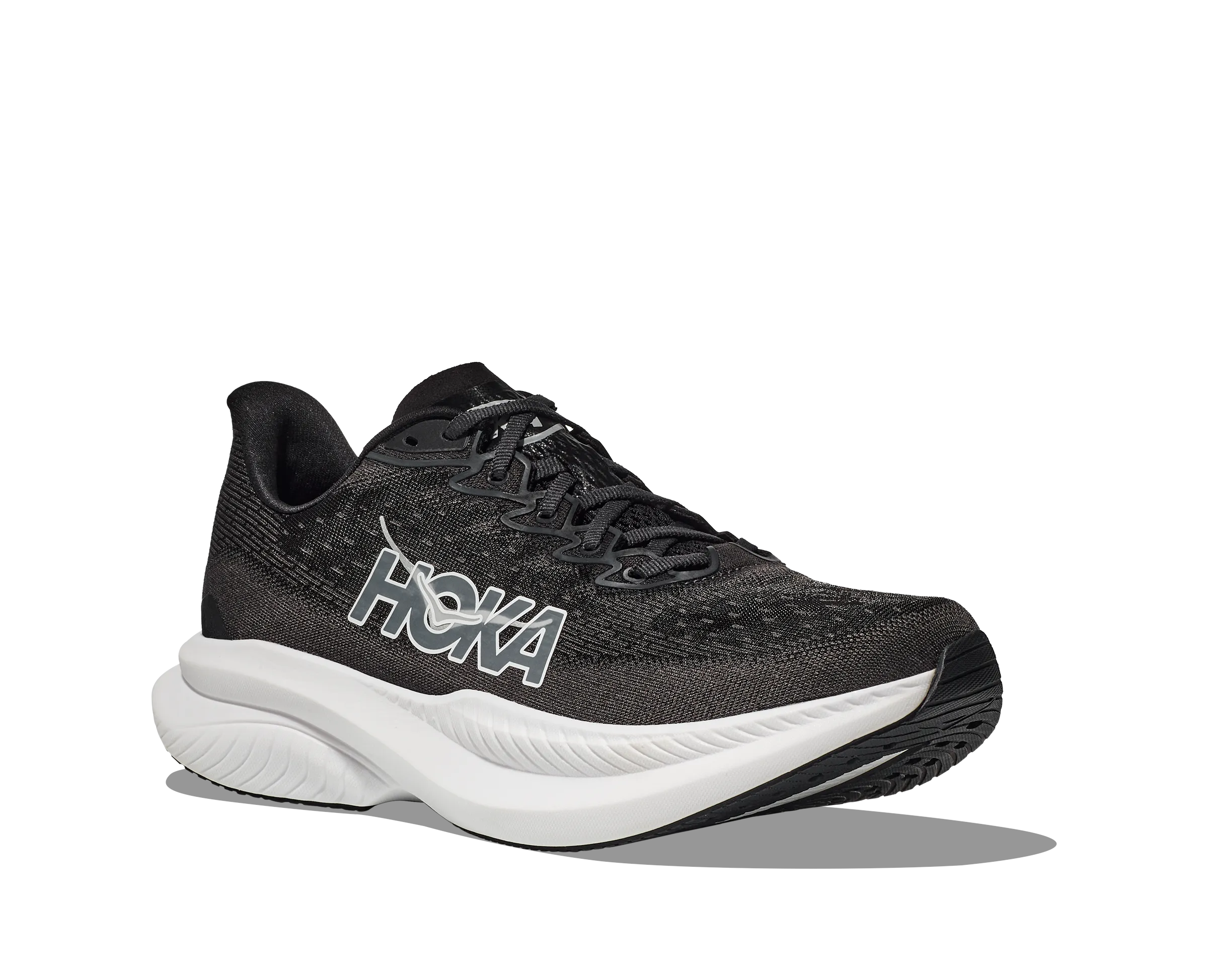 Hoka Mach 6 Wide Black White Men's