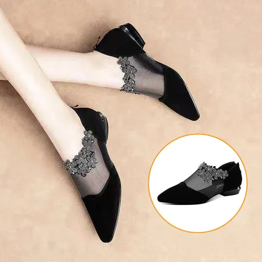 🔥Hot Sale🔥RHINESTONE STONE HOLLOW HEEL SHOES