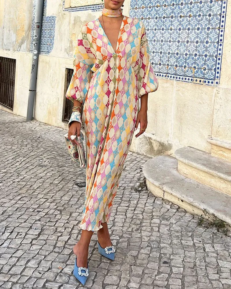 Ivyshape | Colorful Maxi Dress