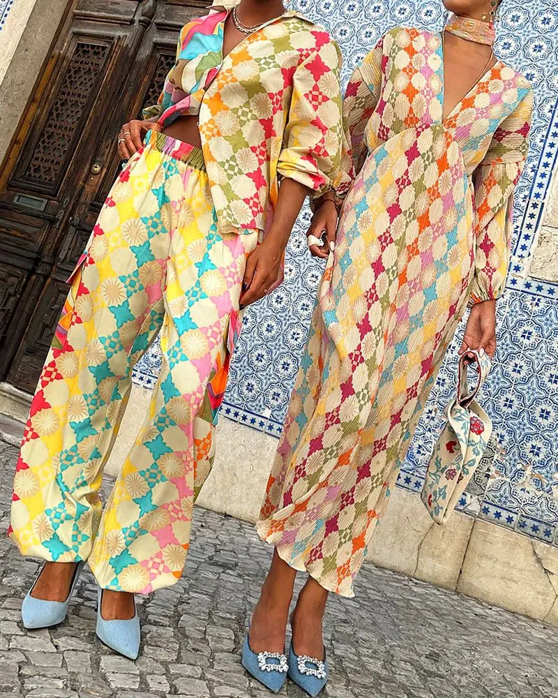 Ivyshape | Colorful Maxi Dress
