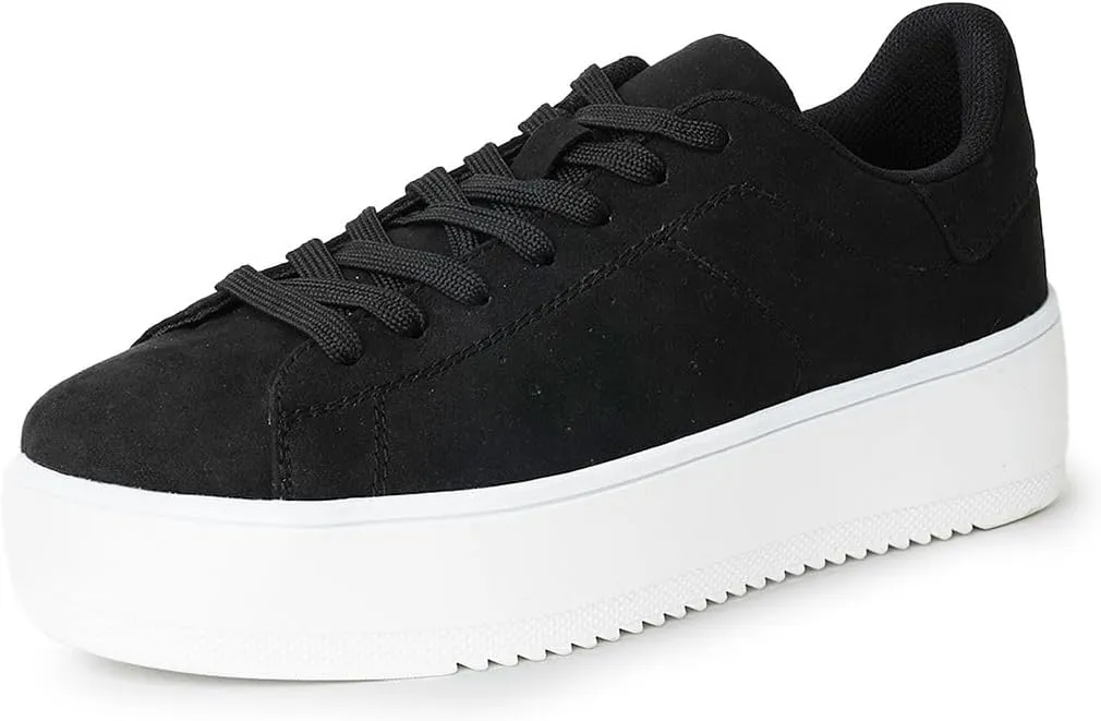 J. Adams Hero Platform Sneakers for Women - Casual Lace Up Fashion Tennis Shoes