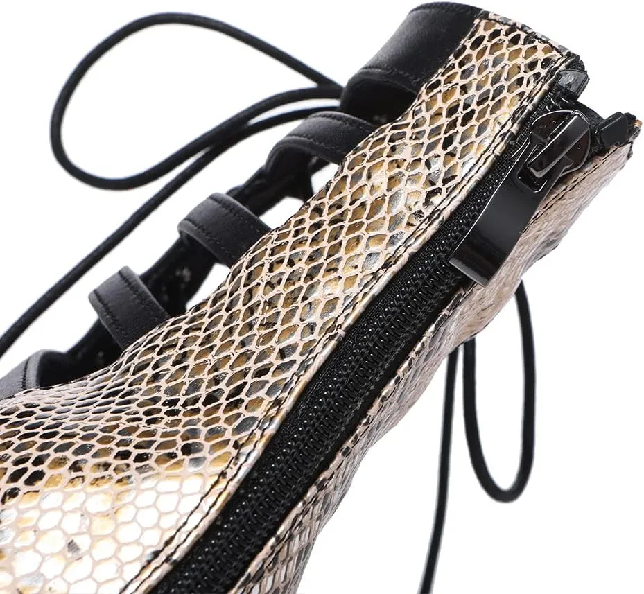 JUODVMP Women's Dance High Heels Open Toe Latin Salsa Tango Practice Ballroom Dance Shoes Model YCL543