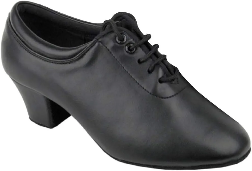 Ladies Women Ballroom Dance Shoes from Very Fine C2601 Black Leather 1.6" Heel (4.5)