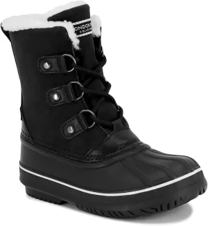 LONDON FOG Unisex Moorgate Cold Weather Warm Lined Snow Boot Toddler and Youth Sizes