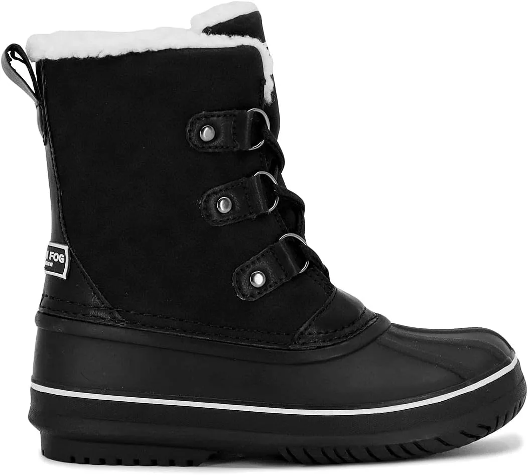 LONDON FOG Unisex Moorgate Cold Weather Warm Lined Snow Boot Toddler and Youth Sizes