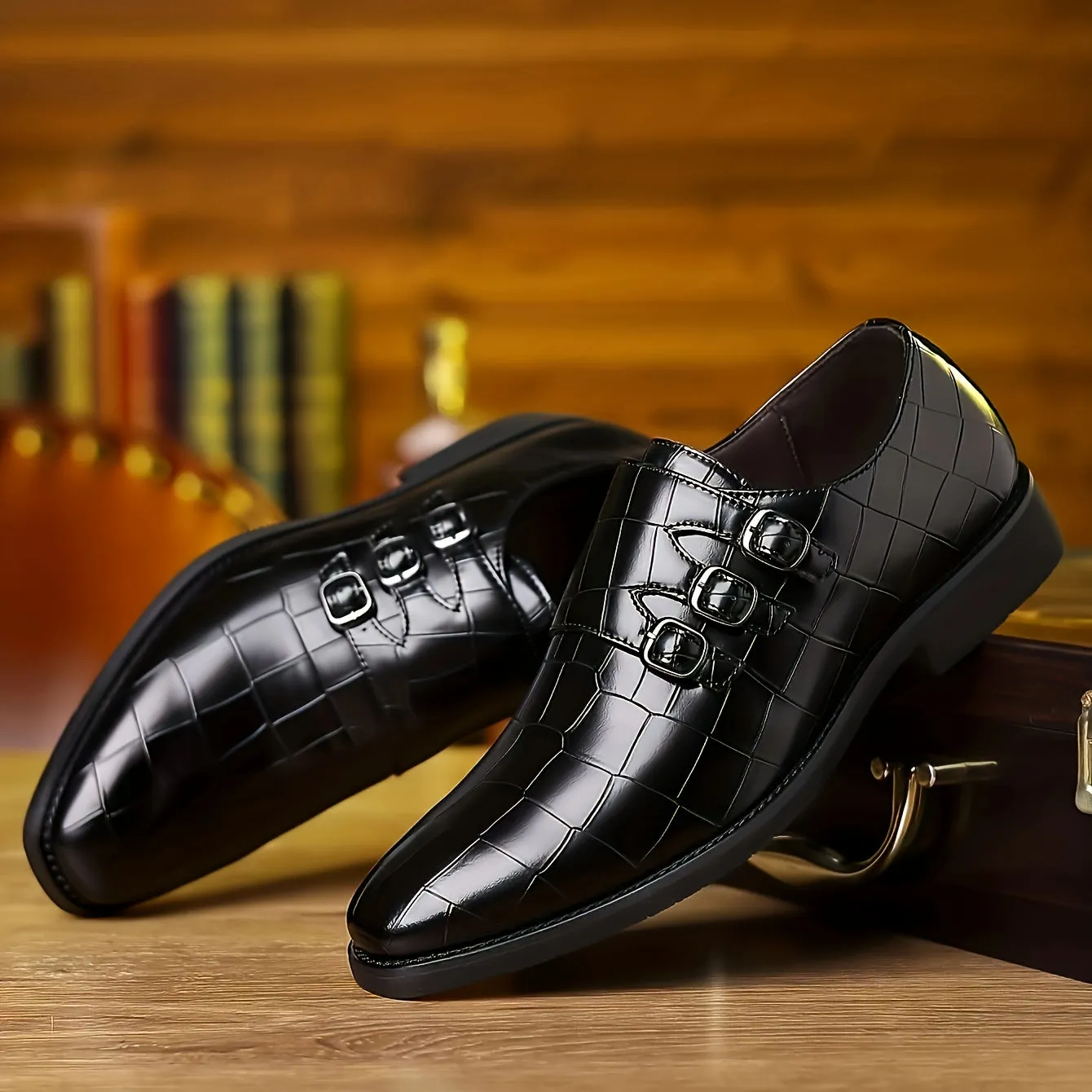 Men's Elegant Formal Shoes With PU Insole | Green Blue And Other Colors