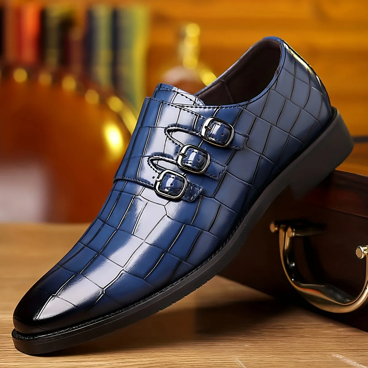 Men's Elegant Formal Shoes With PU Insole | Green Blue And Other Colors