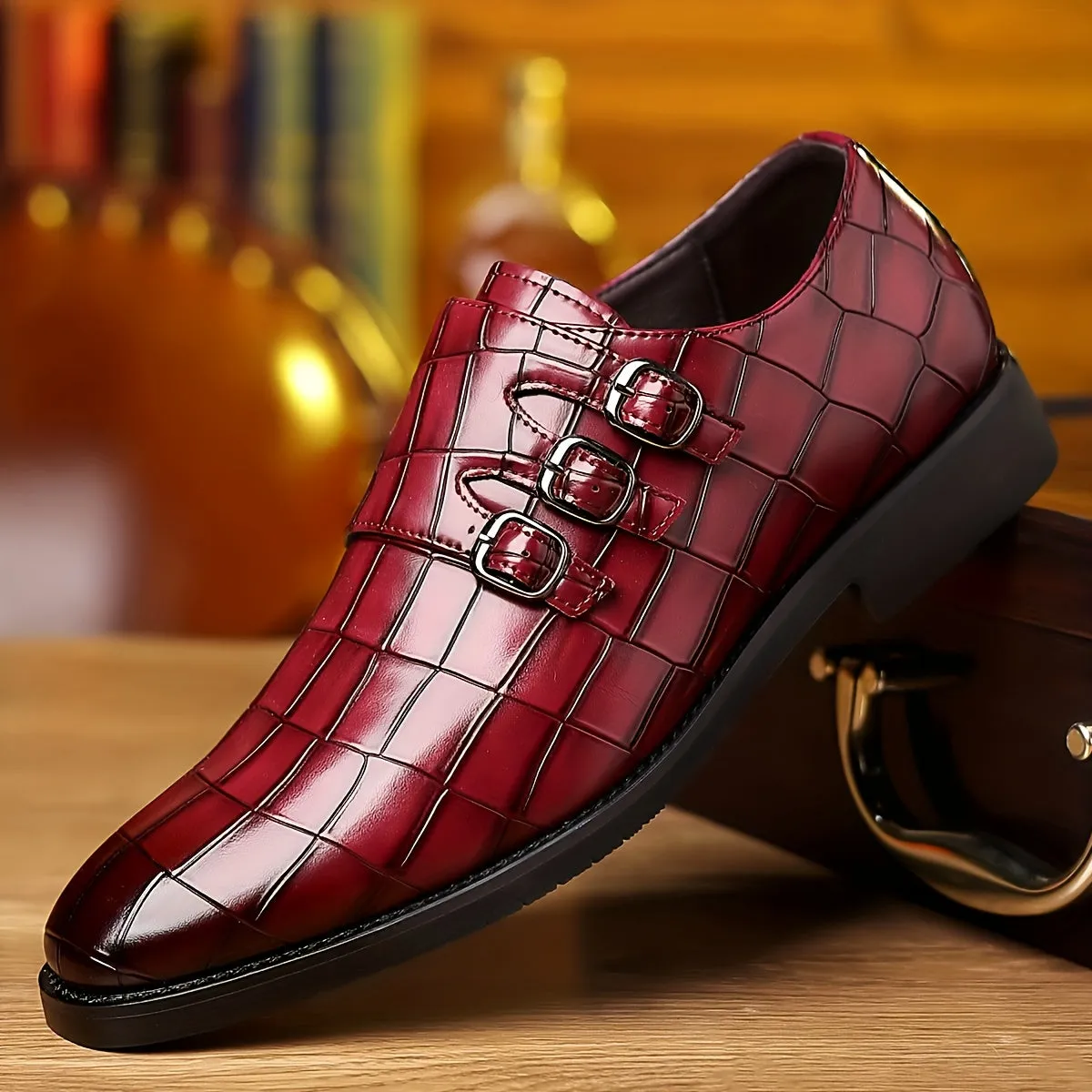 Men's Elegant Formal Shoes With PU Insole | Green Blue And Other Colors