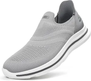 Men's Hands-Free Slip On Sneakers | Laceless Walking Shoes for Gym/Travel/Office