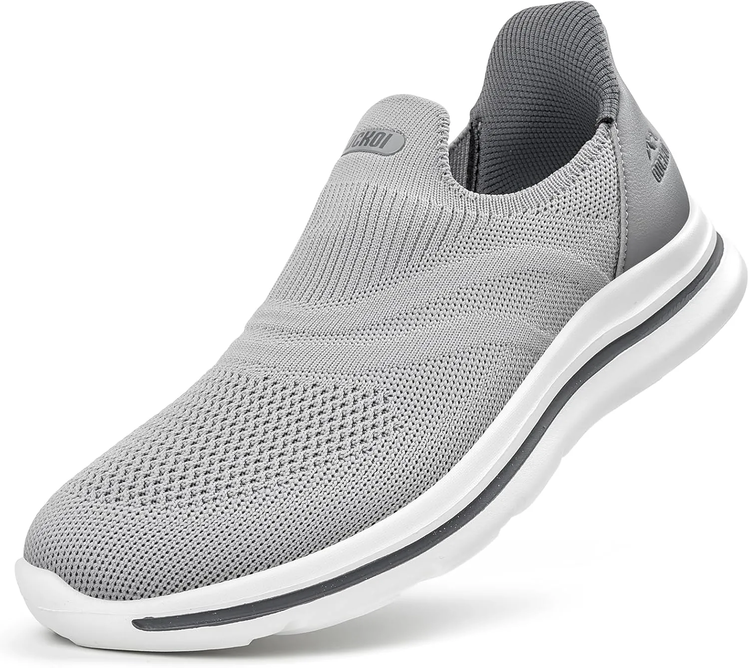 Men's Hands-Free Slip On Sneakers | Laceless Walking Shoes for Gym/Travel/Office