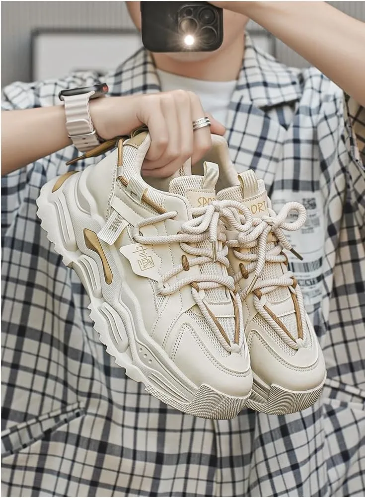 Men's Running Shoes | Breathable Mesh & Durable Sneakers with Cushioned Sole for Gym & Outdoor