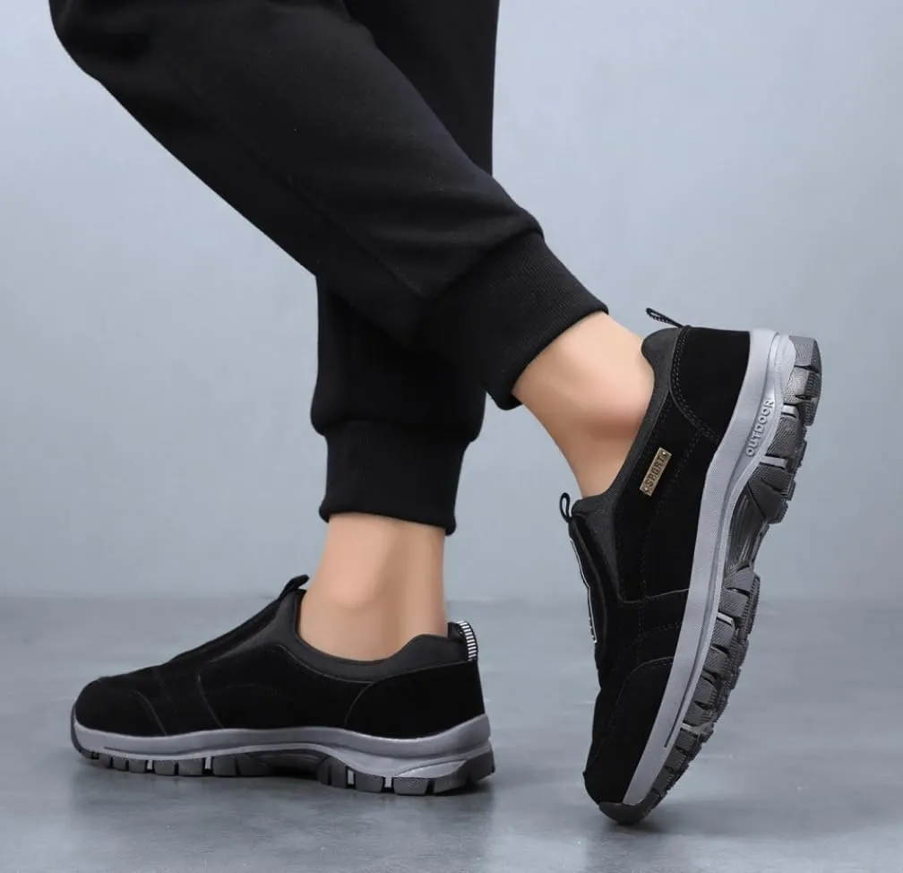 Men's Waterproof Hiking Shoes Lightweight Non-Slip Breathable Work Sneakers Low Top Walking Boot Slip on Shoes for Men Size 5.5-12.5