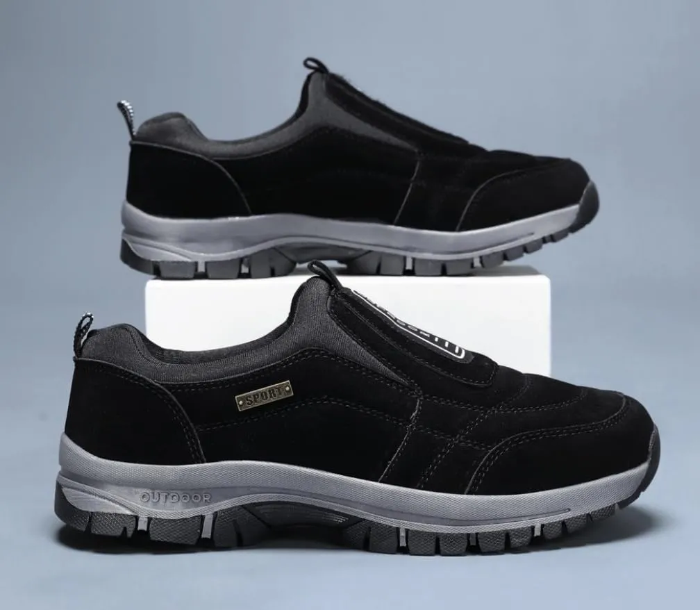 Men's Waterproof Hiking Shoes Lightweight Non-Slip Breathable Work Sneakers Low Top Walking Boot Slip on Shoes for Men Size 5.5-12.5