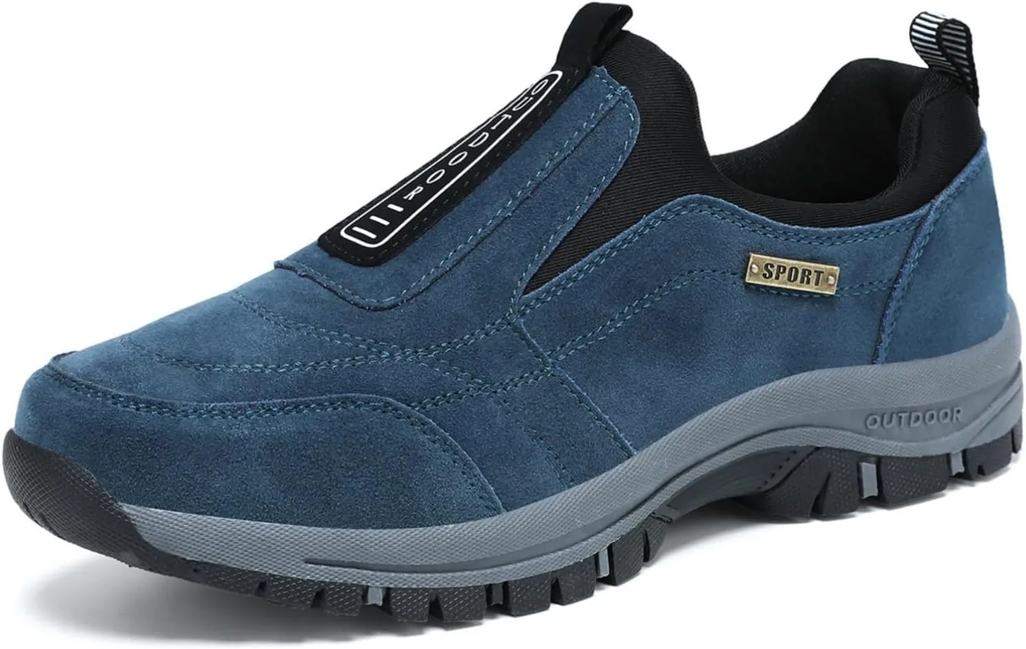 Men's Waterproof Hiking Shoes Lightweight Non-Slip Breathable Work Sneakers Low Top Walking Boot Slip on Shoes for Men Size 5.5-12.5