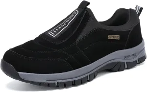 Men's Waterproof Hiking Shoes Lightweight Non-Slip Breathable Work Sneakers Low Top Walking Boot Slip on Shoes for Men Size 5.5-12.5