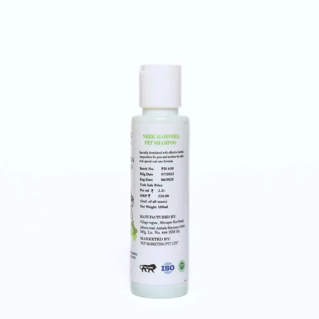 Neem Aloe Vera Pet Shampoo - 100 ml