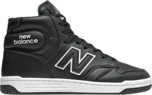 New Balance 480 high top sneakers, black/white