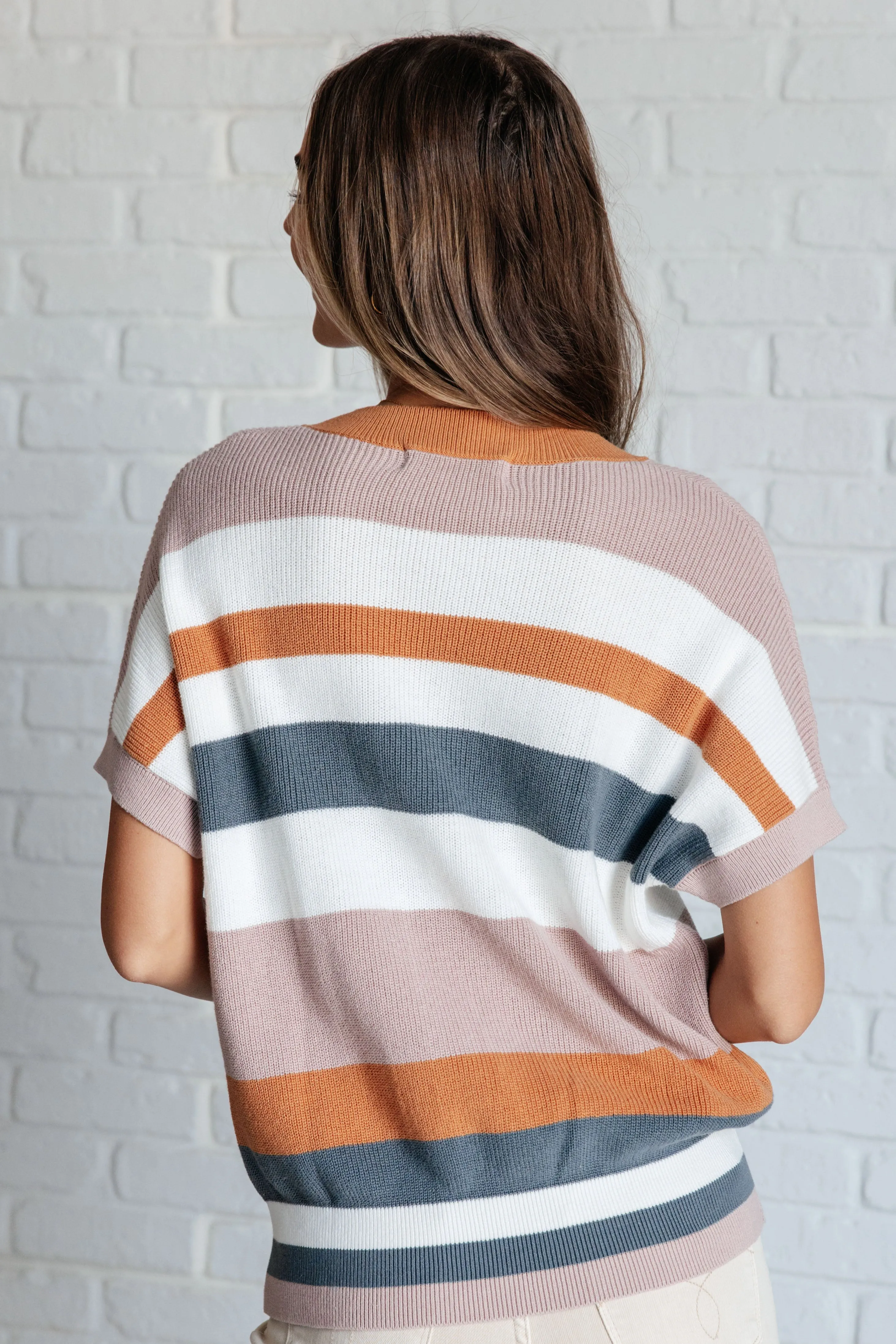 One Eleven North Whatever I Feel Like Knitted Striped Top