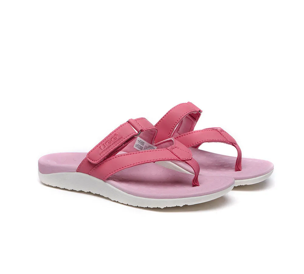 Orthotic Thongs Arch Support Hook And Loop Adjustable Straps