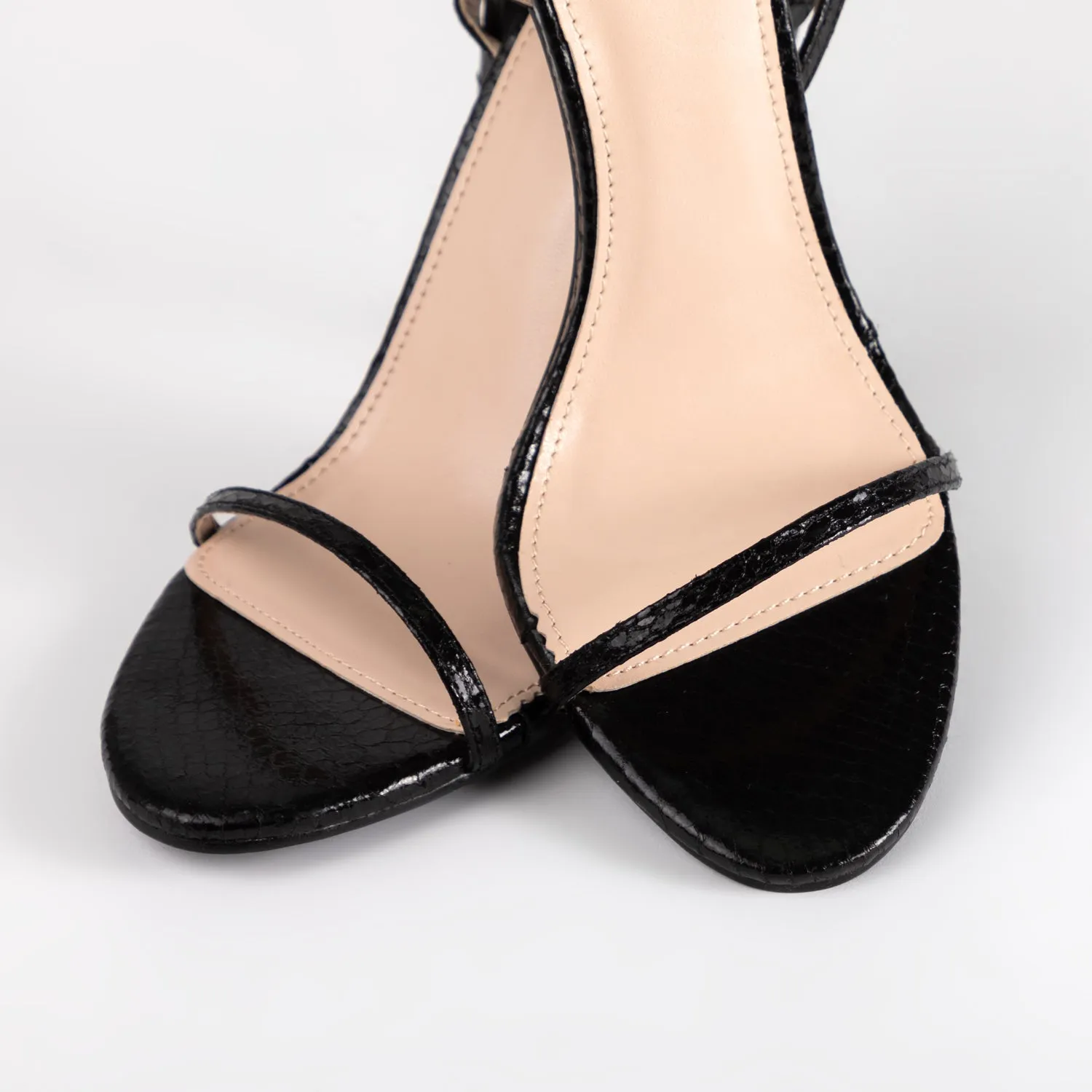 RAID Avani Stiletto Sandal In Black Snake