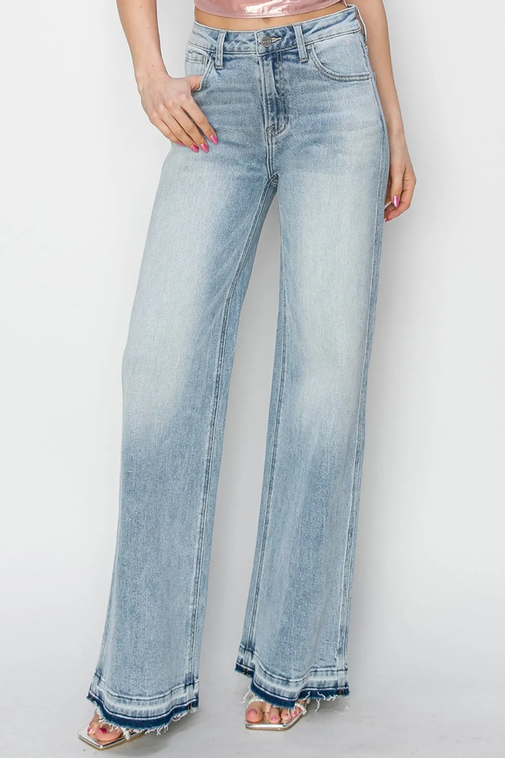 Risen Mandy High Rise Wide Leg Jeans