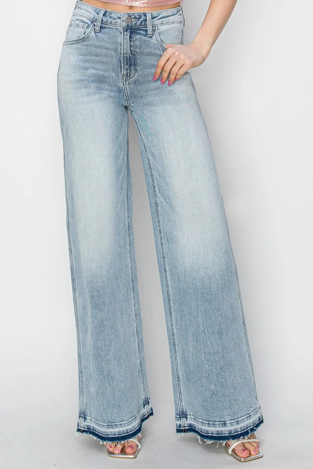 Risen Mandy High Rise Wide Leg Jeans