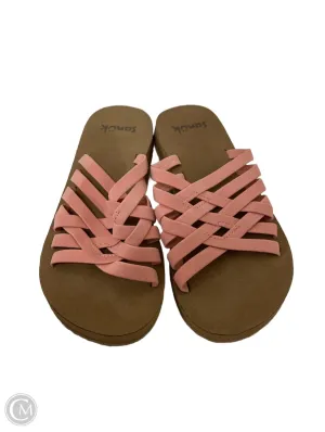 Sandals Flats By Sanuk In Pink, Size: 5