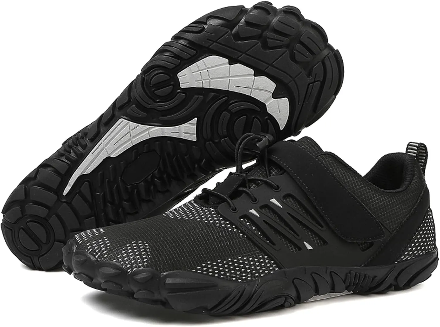 SECHRITE Women's Mens Barefoot Hiking Shoes Minimalist Trail Running Sneakers Zero Drop Sole Wide Toe Box Parkour Trekking Workout Footwear