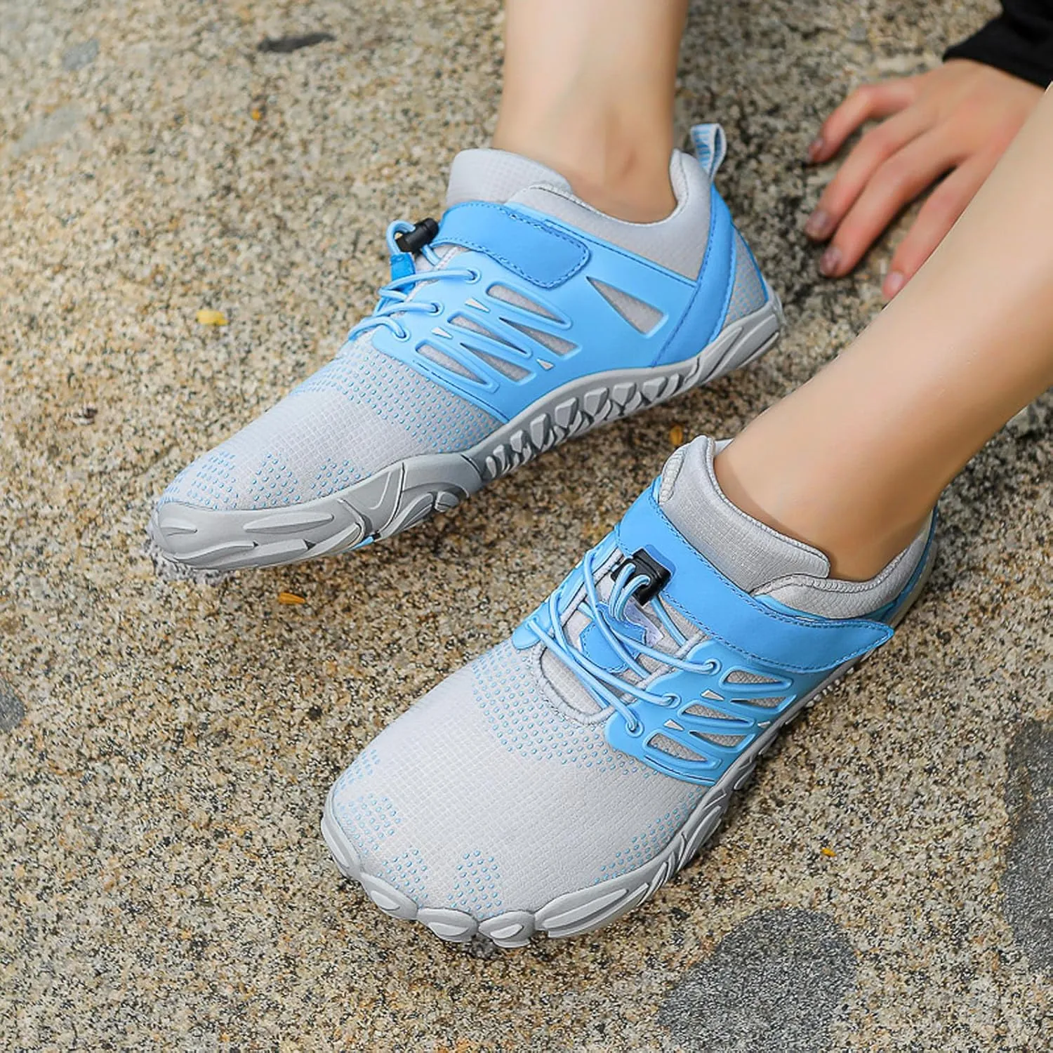 SECHRITE Women's Mens Barefoot Hiking Shoes Minimalist Trail Running Sneakers Zero Drop Sole Wide Toe Box Parkour Trekking Workout Footwear
